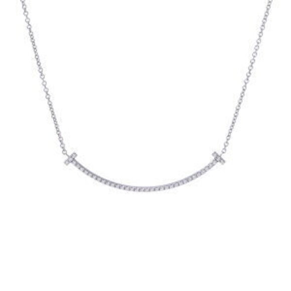 Tiffany Smile Necklace white gold diamonds - Picture 9 of 9